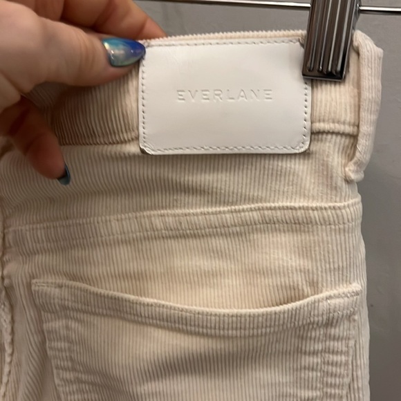 Everlane Pants Baby Cord Cheeky Corduroy Size 25 Straight Leg Cropped Pockets - Picture 7 of 10